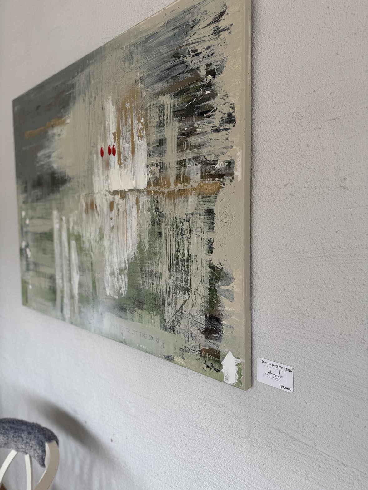 "Dare to trust the signs" (h 80cm w 120cm)