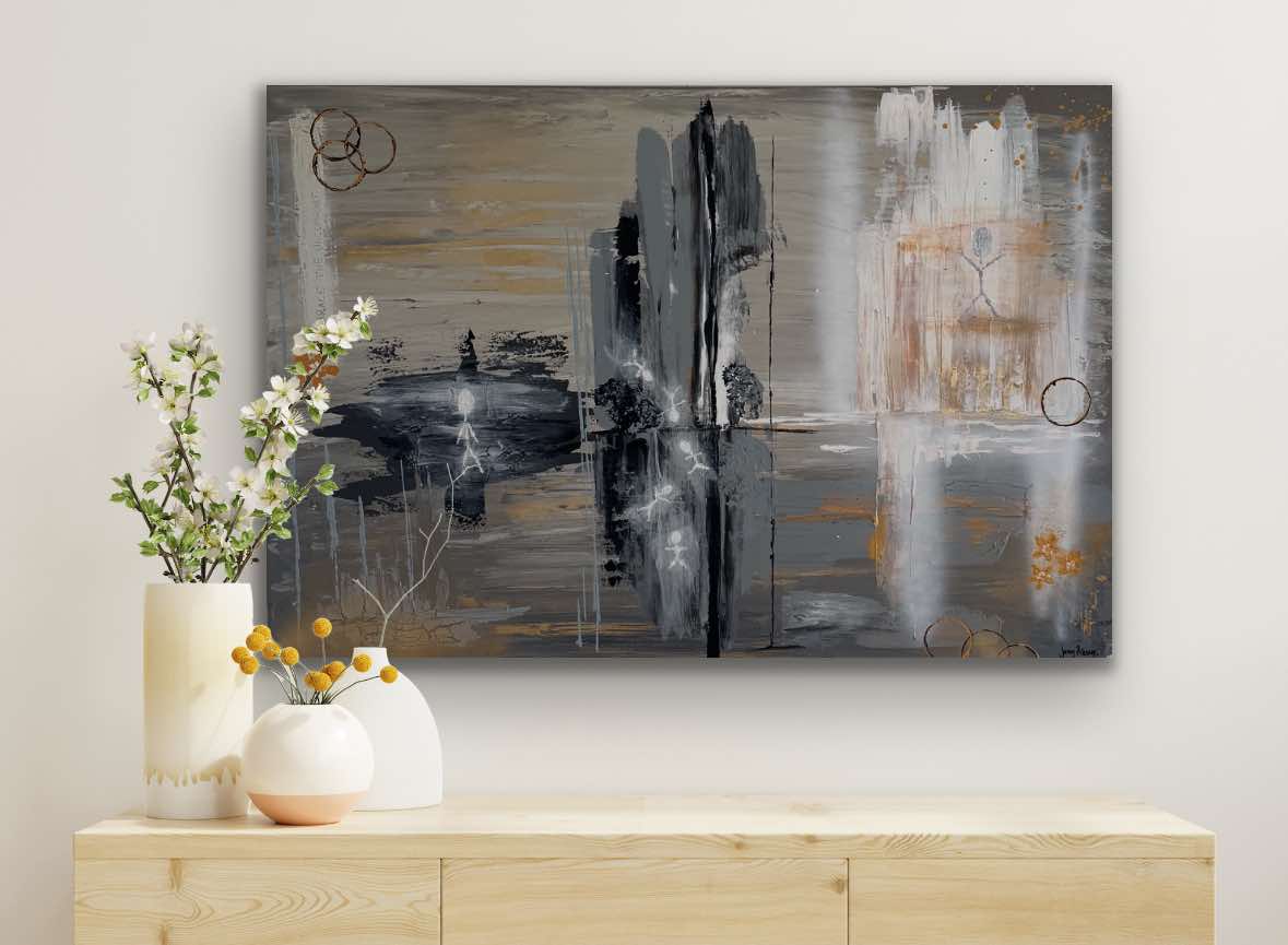 "Embrace the uncomfort" (h 80cm w 120cm)